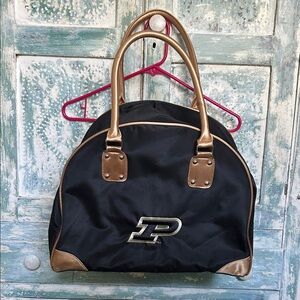 Stylish Black and Gold Women's Purdue Bag